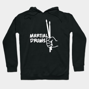 Martial Drums (white) Hoodie